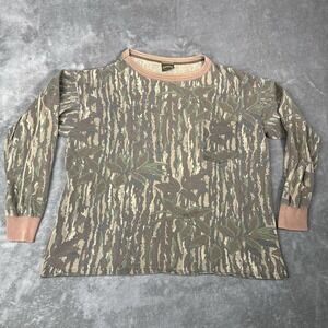Vintage Spartan Realtree Shirt Mens L Camo Long Sleeve Hunting 80s 90s USA Made